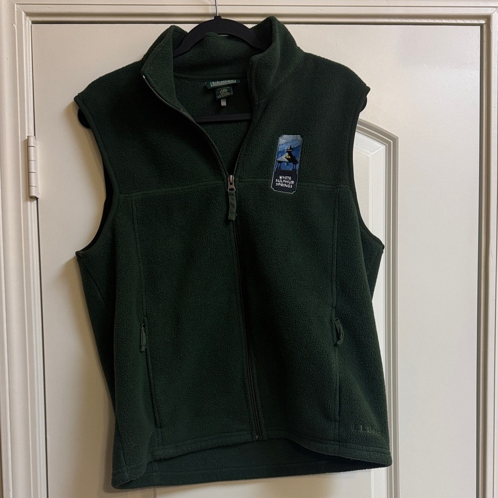 L.L. Bean Forest Green Fleece Vest